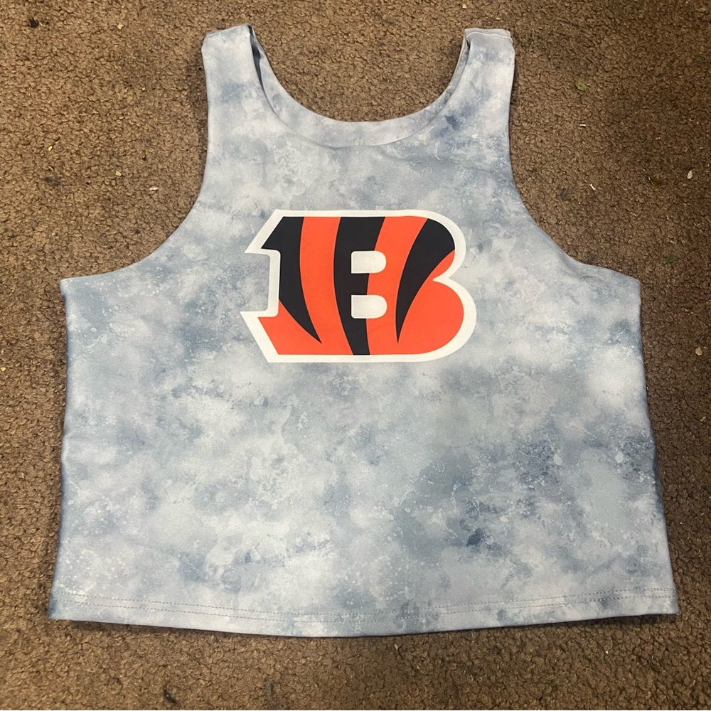 Certo By Northwest NFL Women's Cincinnati Bengals Crosstown Midi Bra, Gray Sz S